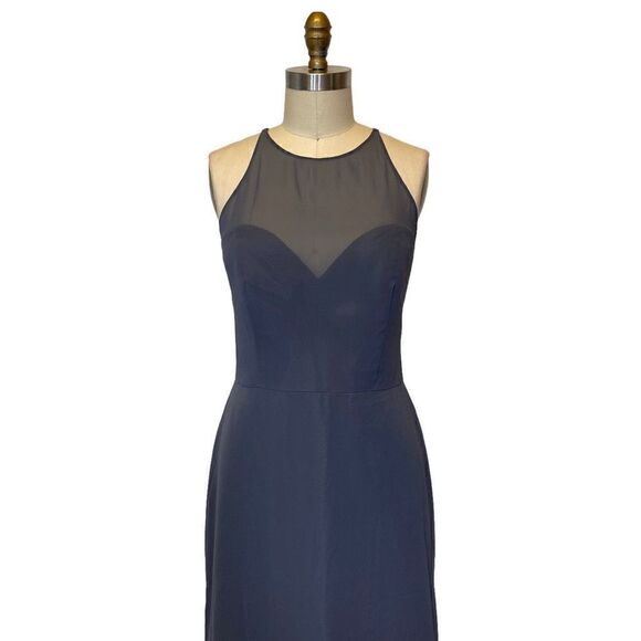 Hayley Paige Occasions Gray Sleeveless Gown - Picture 3 of 6